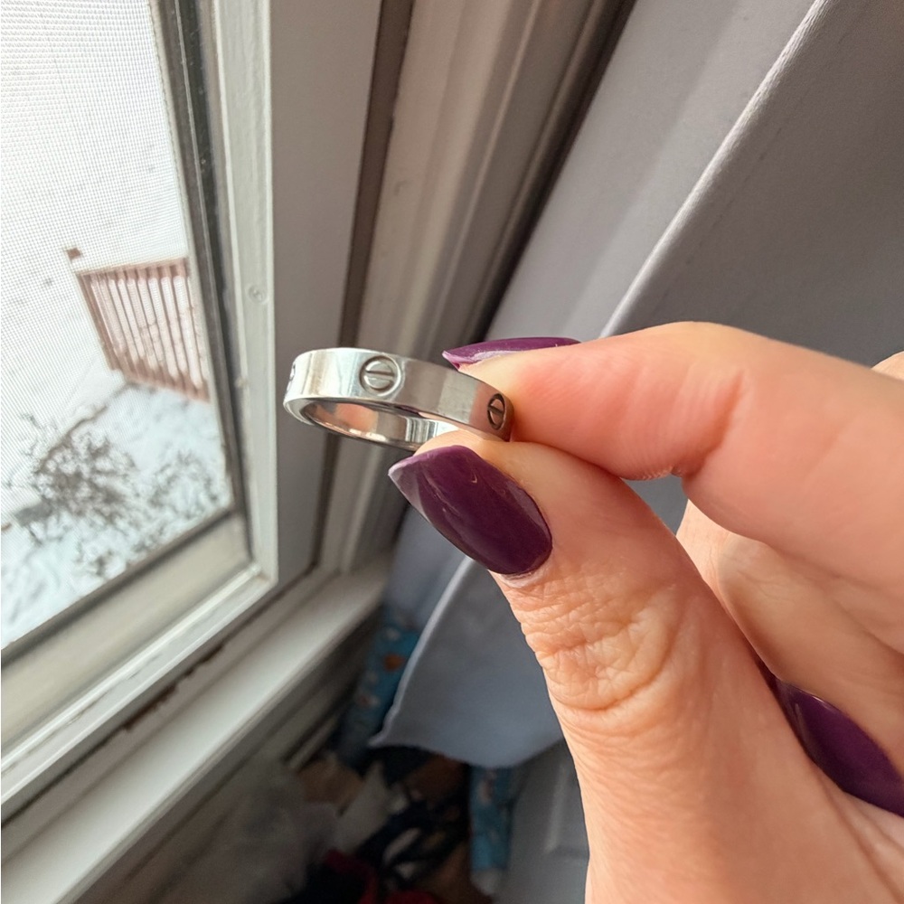 Silver Screw ring DHGate